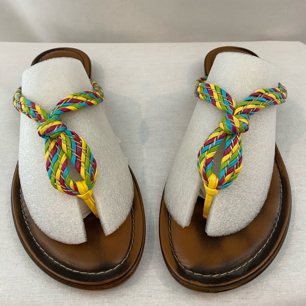 Multi-colored Italian Shoemakers sandals